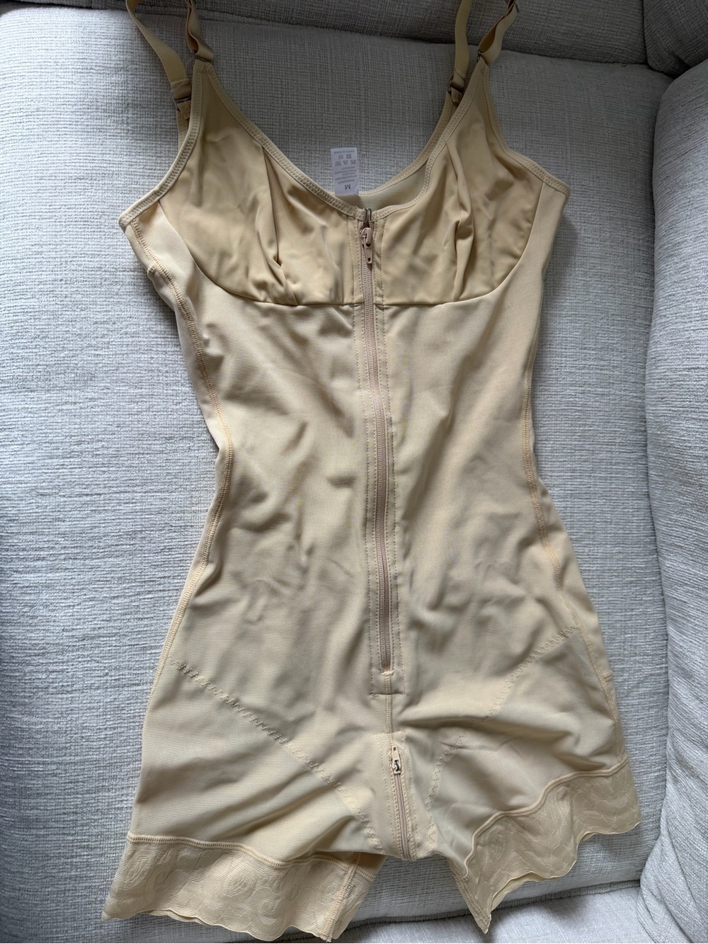 Beige Sculpting Shapewear Bodysuit - Picture 2 of 5